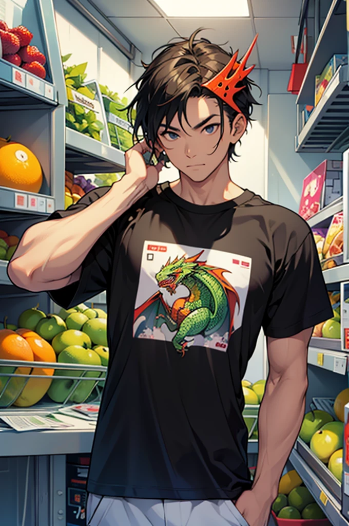 create a t-shirt print with the blox fruite dragon 