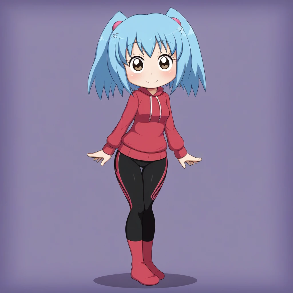 Lacey from Lacey's game usando uma leggings preta