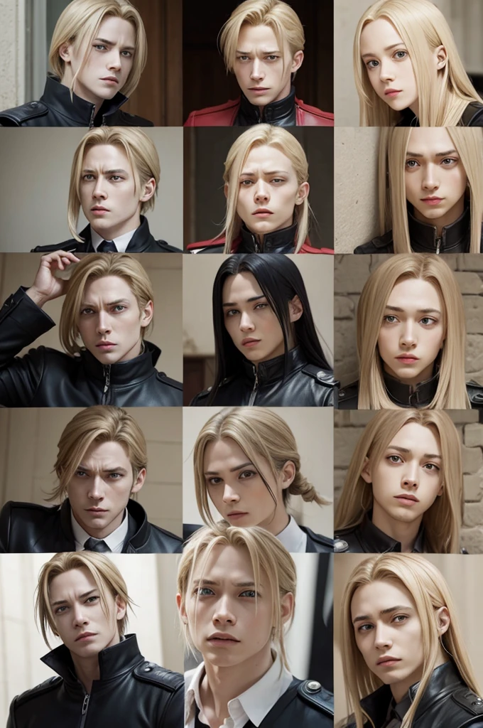 Edward Elric with many faces