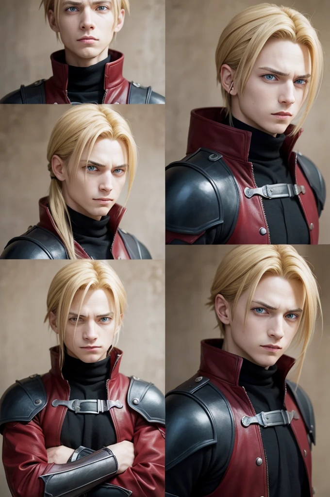 Edward Elric faithful to the design, with various expressions 