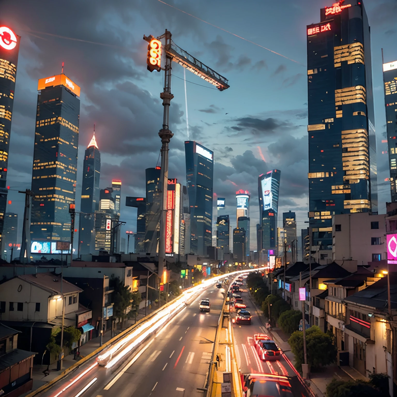 cyberpunk city