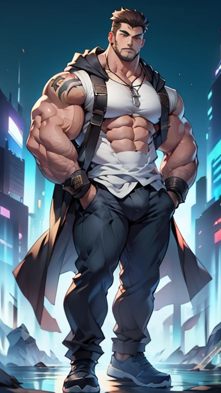 向观众炫耀Thick arms,Dissemination,Eyes look at the audience,Thick arms,Highest image quality,Men,(With black flame pattern),1 boy,young and beautiful,exhibit,Brown hair,Short straight hair,Dark Skin,cartoon,cartoon壁纸,Solitary,Male focus,Chest muscle expansion, best quality,The feeling of youth,Upper Body,(exhibit他muscular),(Abstract Background),(Hands in pockets),sideways,Sharp eyes,(Bottom-up view),shoulder width,Muscles protrude a lot,Highest image quality,Look at it from a low angle ,The protagonist is wearing a hooded jacket,cartoon壁纸,Chest muscle expansion, best quality),((Exaggerated muscle bulge)),The protagonist is tall,muscular and bulky, muscular characters, Great and cool, tall and muscular, muscular!!, Very strong, muscular, men, Huge muscles, Big Muscle, Muscle Man, cartoon帅气的男人, muscular!, Huge muscles, muscular bodies,(Photo from bottom to top) (Highest quality images) ,Close-up photos ,real, young, Crotch protrusion, cartoon人物, Male face, bonito rosto young, Huge pectoral muscles, 大腿muscular, Biceps tendon, Huge body, High-intensity training makes your body more fit, muscular, 8 Pack Abs, Radiant Skin,(Hands in pockets),Thick Legs,Half-length photo,The character is a burly man,Surrealistic pattern,Dynamic Action,Exaggerated deformation,The overall picture highlights his well-developed shoulders and pectoralis major muscles,Light from above, Muscular,Upper Body,Clothes show shoulders,Tattoo,Clean face,(Hands in pockets),Lift his head,Keep your eyes open(Hands in pockets),(Hands in pockets),(Hands in pockets),(Hands in pockets),(Hands in pockets),(Hands in pockets),(Hands in pockets),(Hands in pockets),