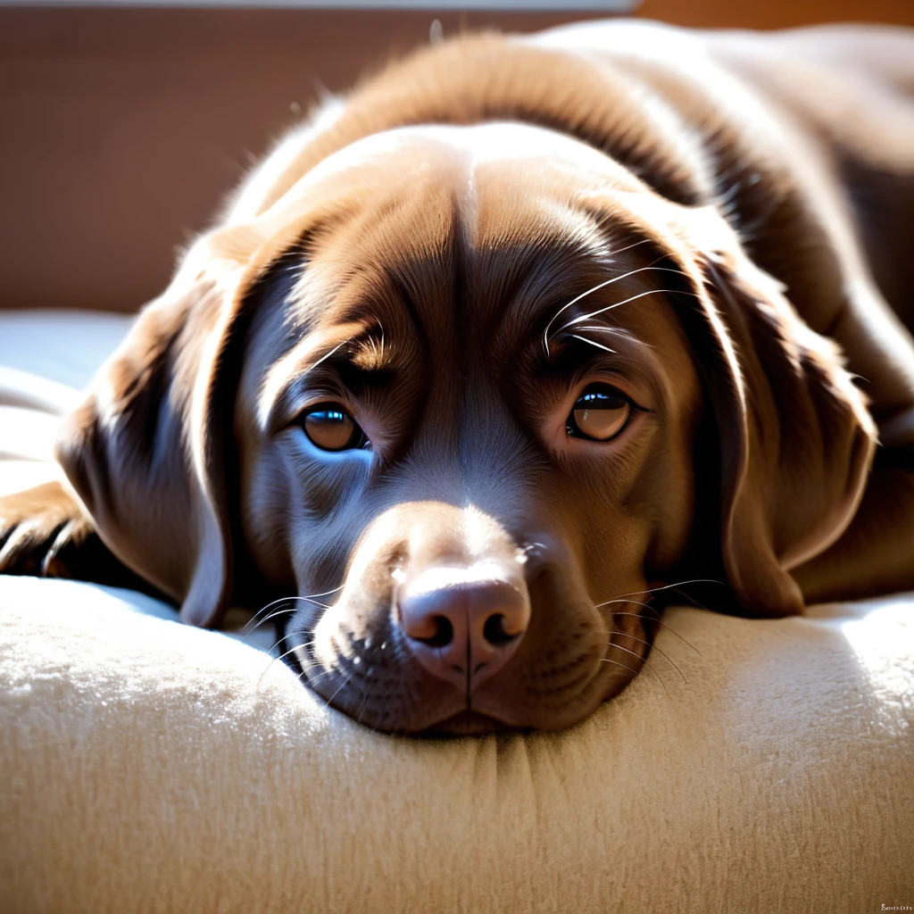 high resolution high quality wonderful Uplifting reality cute fat round Brown Labrador Adorable sleeping face