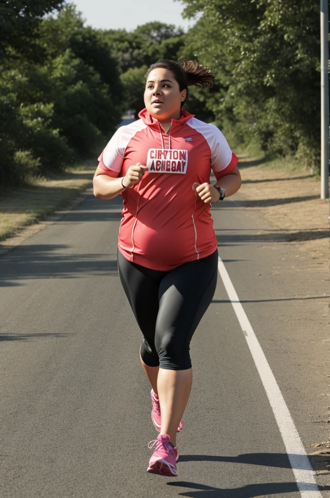 Fat girl running