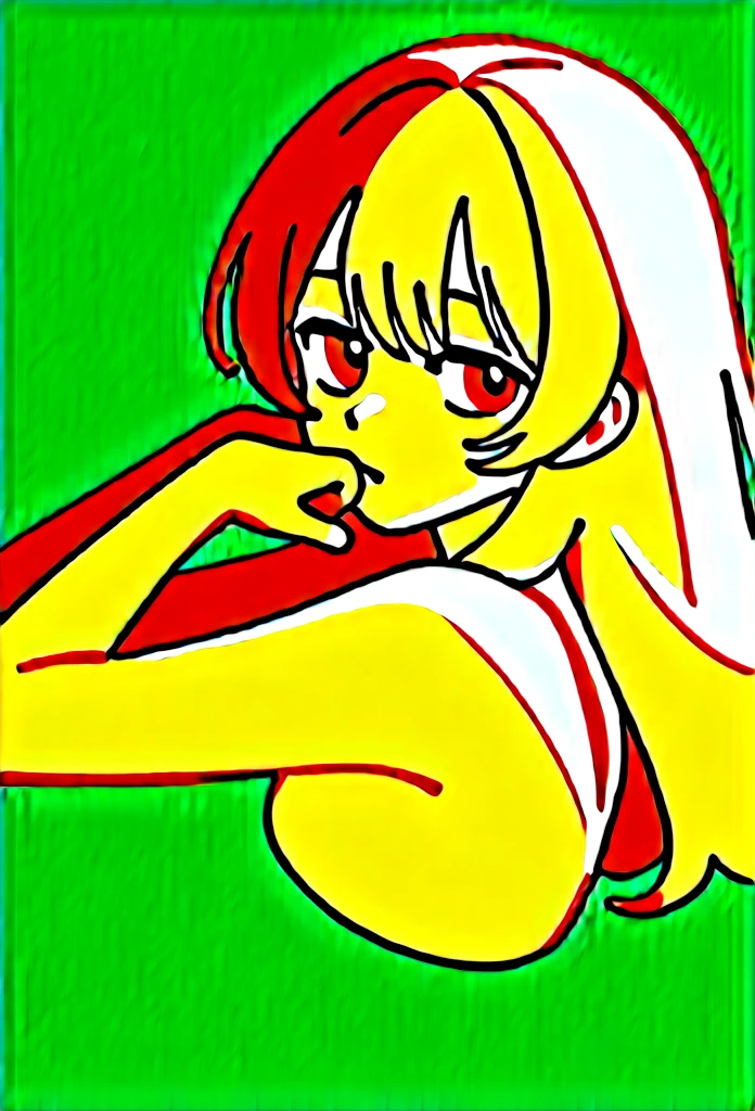 masterpiece, Score_9, Score_8_up, Score_7_up, rear view, 1 woman, alone, brown hair, long curly hair, split bangs, honey eyes, half-closed eyes, parted lips, expressionless, pale skin, large breasts, upper body, Black nightdress with V-neckline, black background, best quality, long and split bangs.