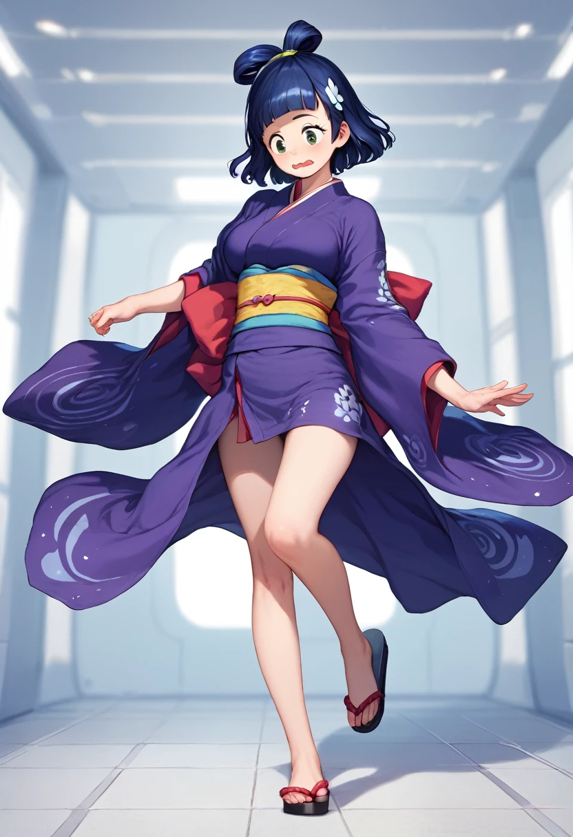 score_9,score_8_up,score_7_up,masterpiece,best quality, source anime, realistic, super detailed, extreme detailed, rating_safe,
1girl, running,
BREAK girl, 22yo, short hair, bob cut, (blunt bangs), black hair, (tareme, detailed cute brown eyes), curled eyelashes, (large breasts:0.9),
shiny hair, beautiful detailed eyes, beautiful face,
slender, small ass, slim legs,
kimono, japanese clothes, orihime \(tanabata\) \(cosplay\),
(hair rings, hair ornament, shawl, tanabata, hagoromo, long sleeves, wide sleeves,
surprised eyes, wavy mouth,
Milky Way, Outer Space, Galactic Background, Today is Tanabata