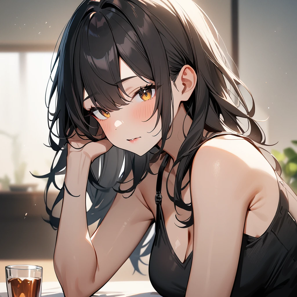 1 girl,Solo,long and shot hair,masterpiece, best quality, very aesthetic, absurdres 
