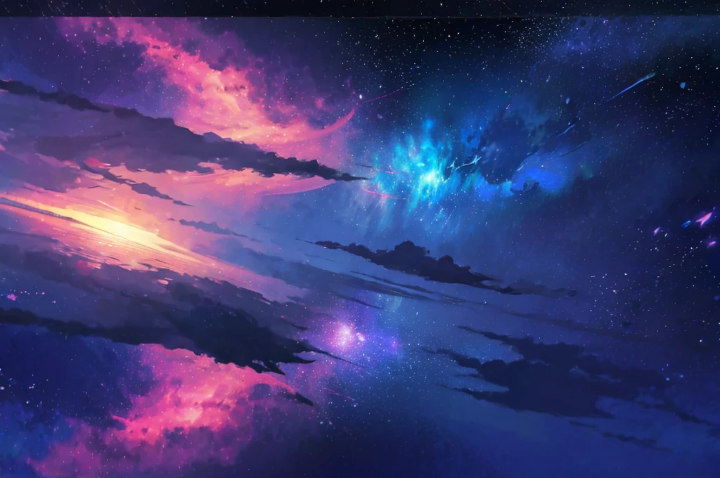 anime - style scene of a beautiful sky with a star and a planet, cosmic skies. by makoto shinkai, anime art wallpaper 4k, anime art wallpaper 4 k, anime art wallpaper 8 k, anime wallpaper 4k, anime wallpaper 4 k, 4k anime wallpaper, anime sky, amazing wallpaper, anime background, heaven planet in background, anime background art, no person
