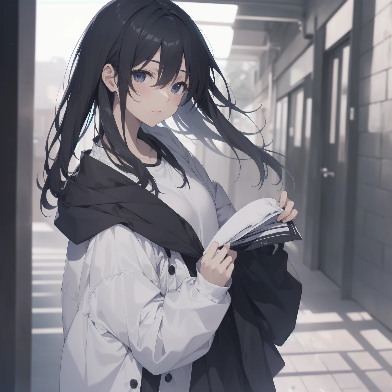 ultra-absurdres-Top quality by artist God, ultra-detailed, high resolution, anime moe artstyle, best anime 8k konachan wallpaper, pixiv contest winner, pool:2810, perfect anatomy,break, 1girl, (Please draw a girl walking sleepily to school alone. )break,(Solo,little female, 13-year-old:1.3),Full limbs, complete fingers,a junior high school student, (very short hair), short cut, flat chest, , small butt, small black eyes, beautiful detailed eyes, well-proportioned iris and pupils, expressive eyes, highres detailed hair, soft expression, salor school_uniform, sailor collar, serahuku, bow, pleated skirt,(Detailed Lighting), (Detailed background), in the School commute route. break,super detailed skin, Best cinematic lighting powered by famous artist, 8k,beauty illustration,photoshop_(medium),very aesthetic,break,((artist:yuuji_(and) )), artist:clamp ,artist:carnelian ,artist:kantoku ,