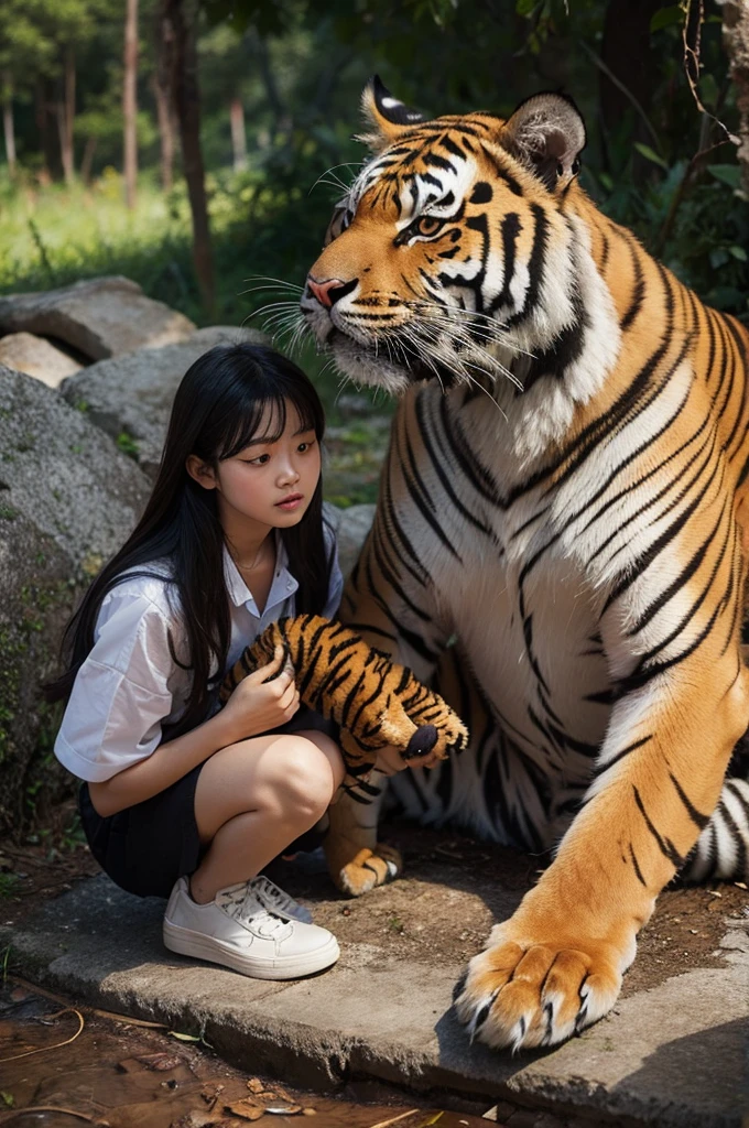 Wuson beats a tiger