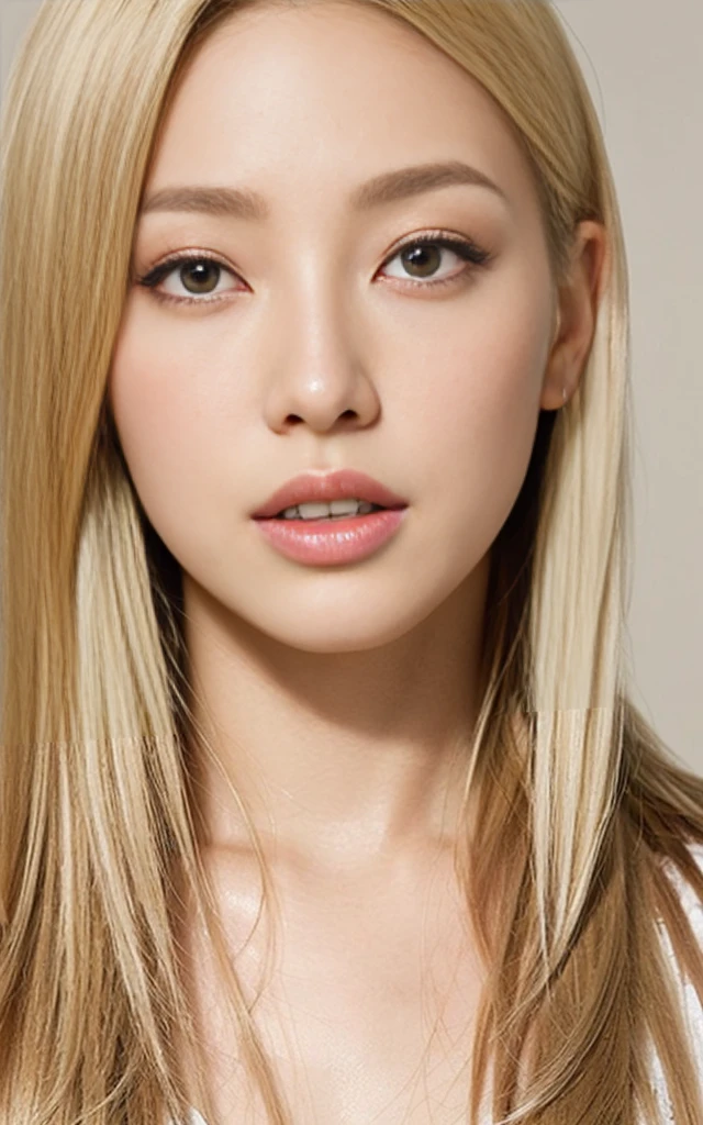 woman, blond hair, face close up