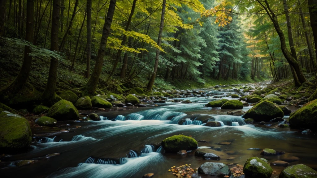 forest small river 8 K RAW Photography