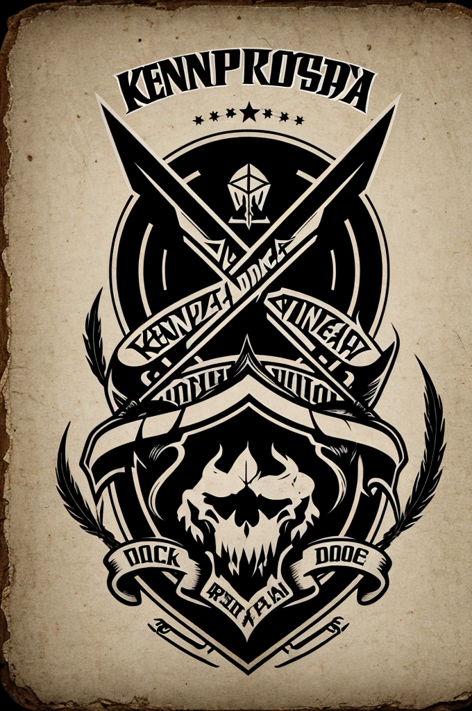 Logo for a slightly heavy rock band named Kenopsya