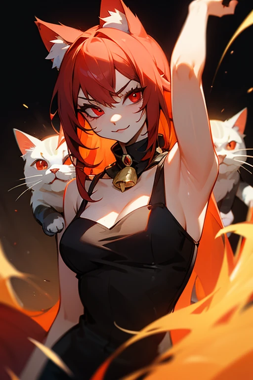 Furry feminina,with red eyes and arm hair ,cat syrup 