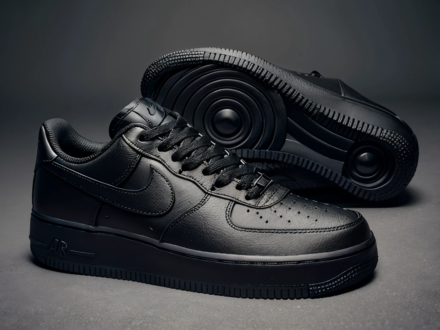 Nike Air Force 1 BLACK Sneakers ALL BLACK