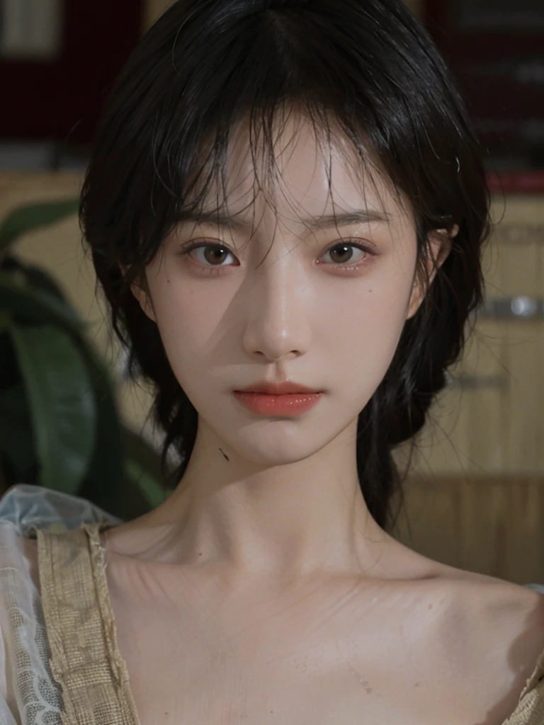 8K,best quality, masterpiece, Ultra-high resolution, (Reality:1.4), RAW photos, (Real skin texture:1.3), (Film Grain:1.3),1 Girl,Beautiful and detailed eyes and face,masterpiece, best quality,close up,Upper body,