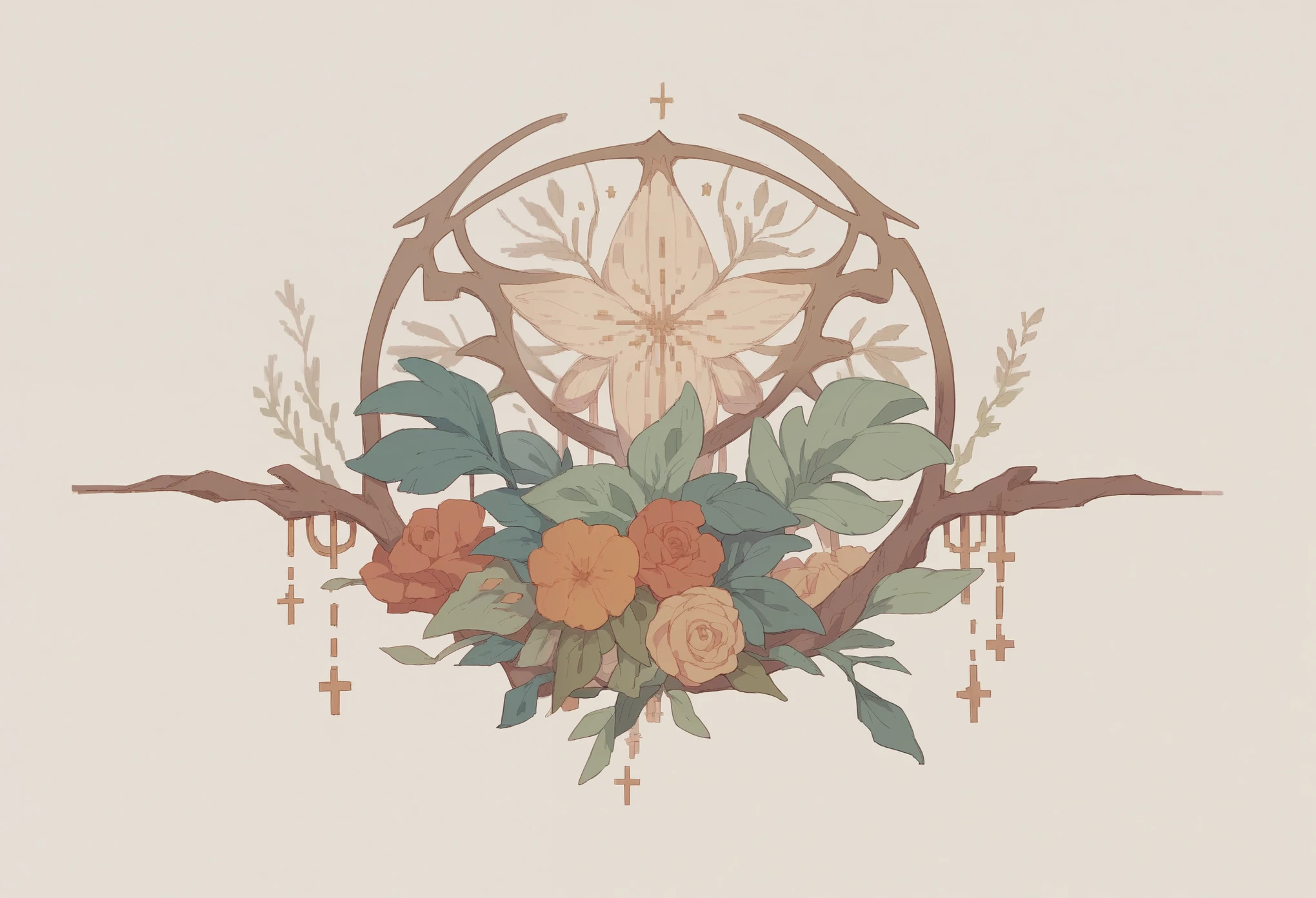 92. **"Harmony"**
- Serif font with a vintage touch. Plain light brown background.