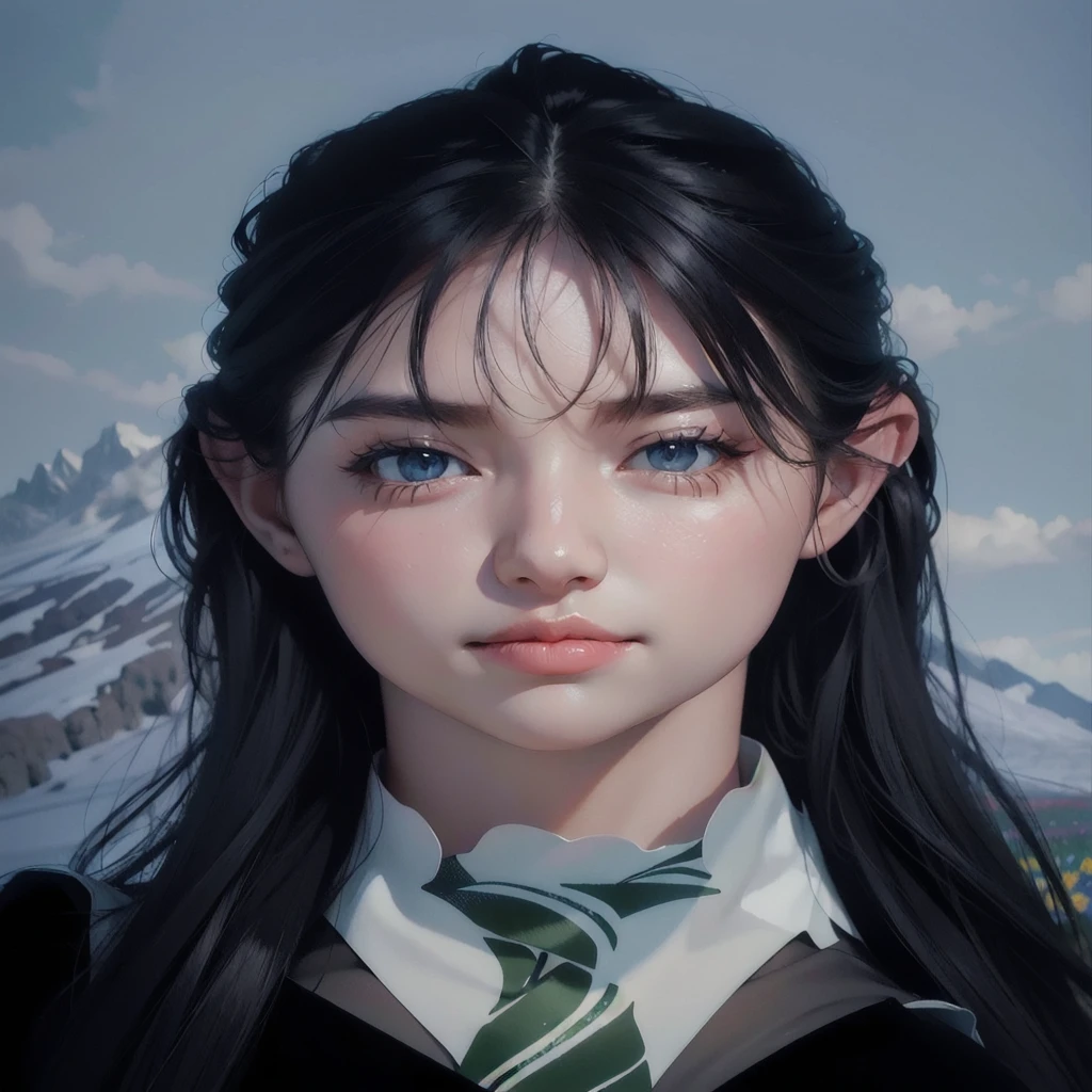 1girl, dynamic angle, cloud and mountain, (flower field:1.4) in the foreground, white dress, light tracing, (floating colorful wind:1)
(photorealistic:1.4), official art, unity 8k wallpaper, ultra detailed, beautiful and aesthetic, masterpiece,best quality, glowing skin, cinematic lighting, light smile