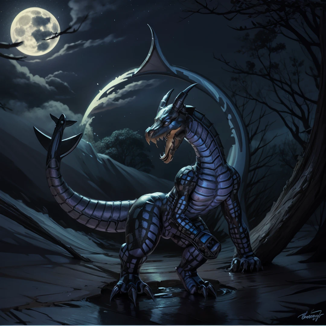 a close up of a Dragão azul with a full moon in the background, dragão de escamas azuis, Dragão azul, armadura azul inspirada em dragão, gênio azul, Dragão de cristal, Dragão de Água, Dragão Branco de olhos azuis, jormungandr, Naga, pintura digital de godrays, Naga-tirr, fantasia de dragão chinês ciano, Conceito de dragão de corpo inteiro, alto
