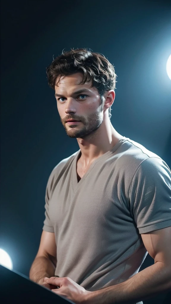 Jamie dornan, an award winning photograph of a (handsome man:1.1), detailed, trending on artstation