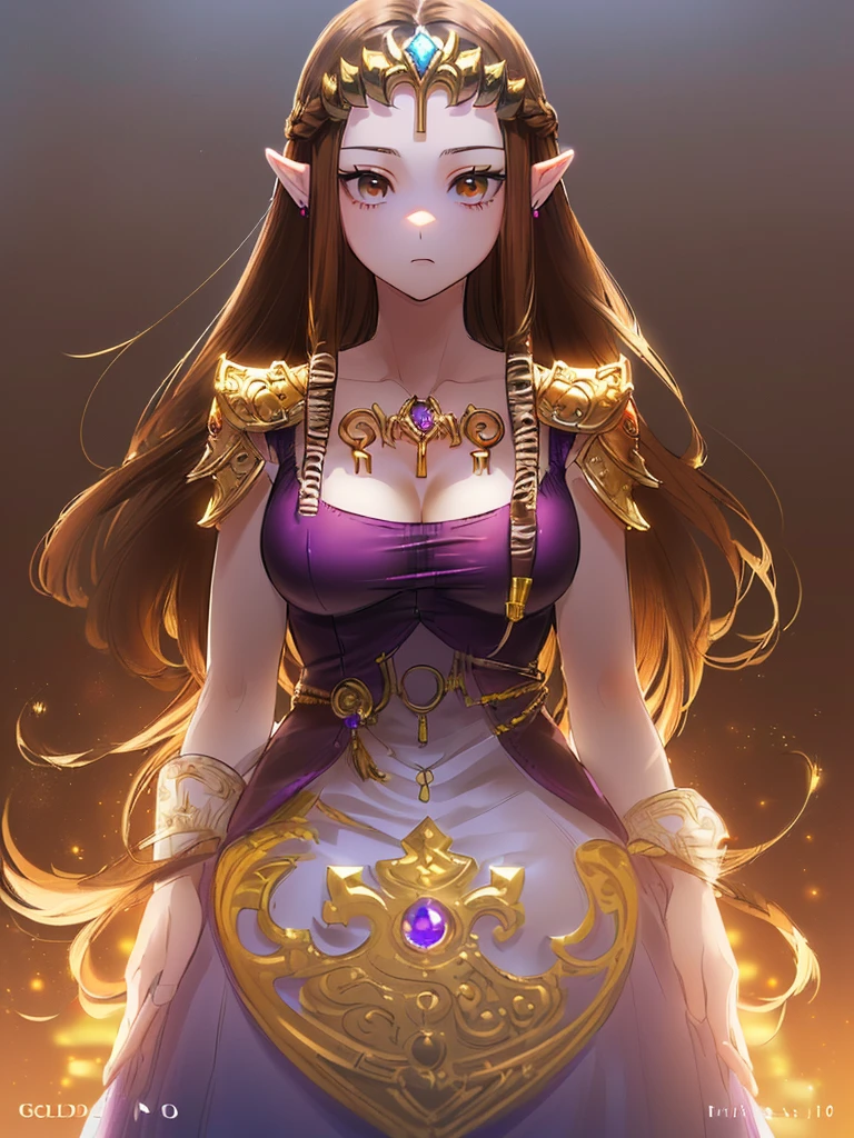 ((),((Expressionless)),((valley)),((((Exposed shoulders)))),(((look up))),,(((Golden hair ornament)),,(((Long Hair)))),((Big Breasts)),((((Exposed shoulders)))),((Front Face)),Princess Zelda, ((Highest quality)),,(Very detailed) ,,((Purple blouse)),Brown Hair,((, ((Highest quality)), (Very detailed), ,(((Dark brown hair))),Nintendo, (Straight hair), face,,((alone)), ((Highest quality)), (Very detailed), ,