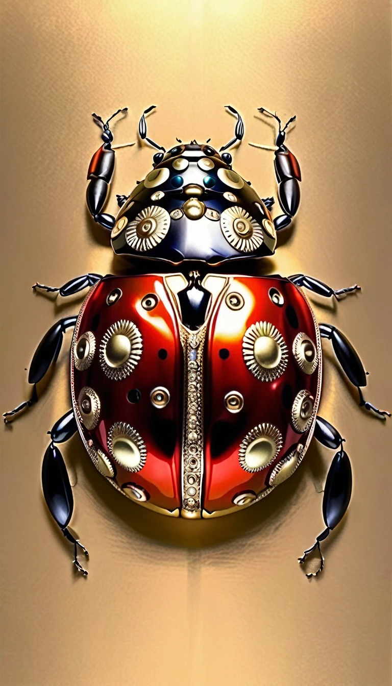 Ladybug、metallic、red、Mechanization