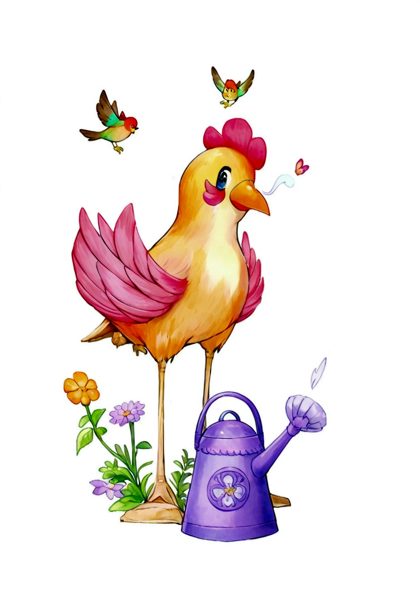 cute boy keeping his hand in his ear to hear the bird sound in beatiful garden