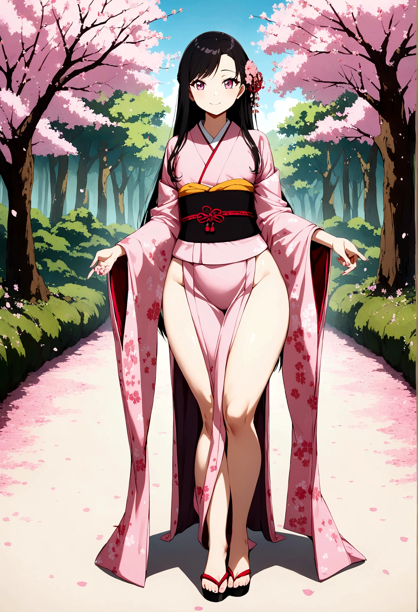 completely naked anime girl standing in a rose garden, beautiful anime woman, Cute anime girl, seductive anime girl, beautiful anime woman sedutora, no clothing, a sexy maid in a magical forest, cute anime waifu with nothing from head to toe, beautiful maiden, attractive anime girl, Cute anime girl, cute anime portrait, rei hino as a princess
