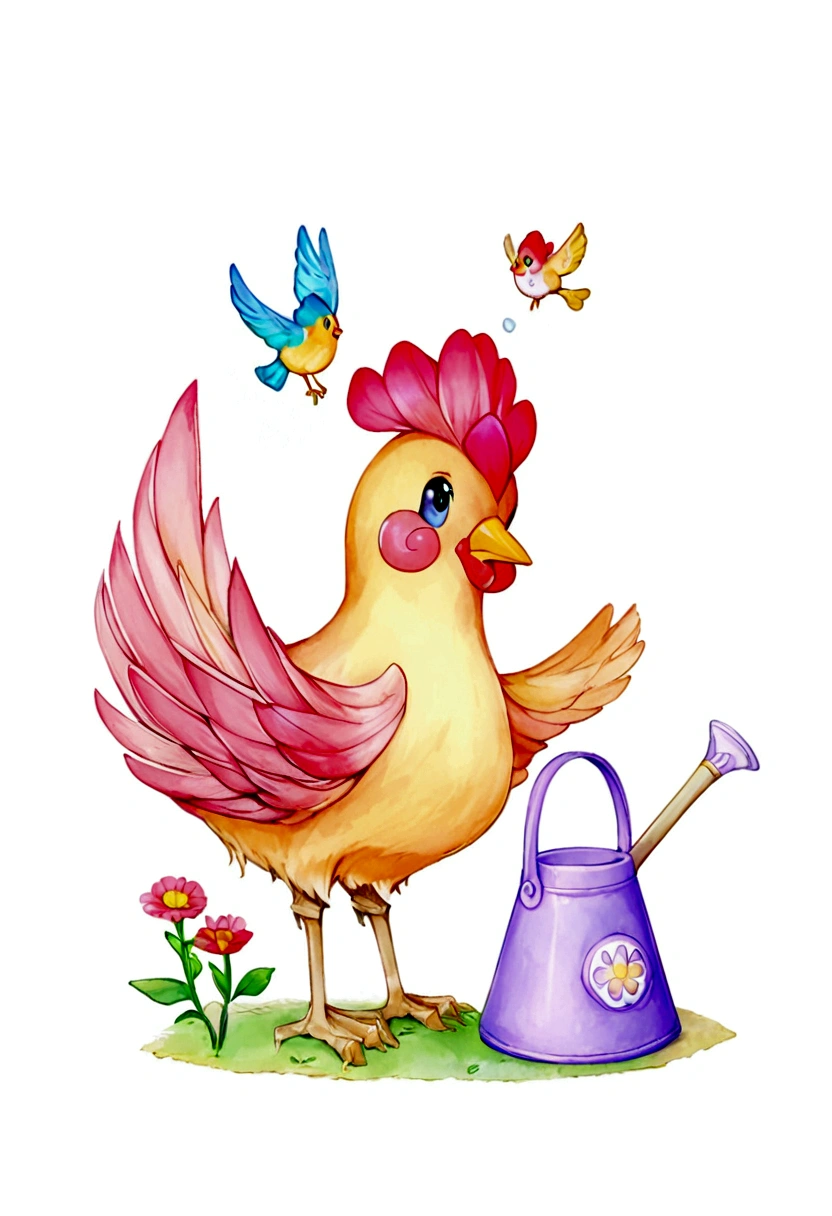 cute boy cup his hand in his ear to hear the bird sound in beatiful garden
