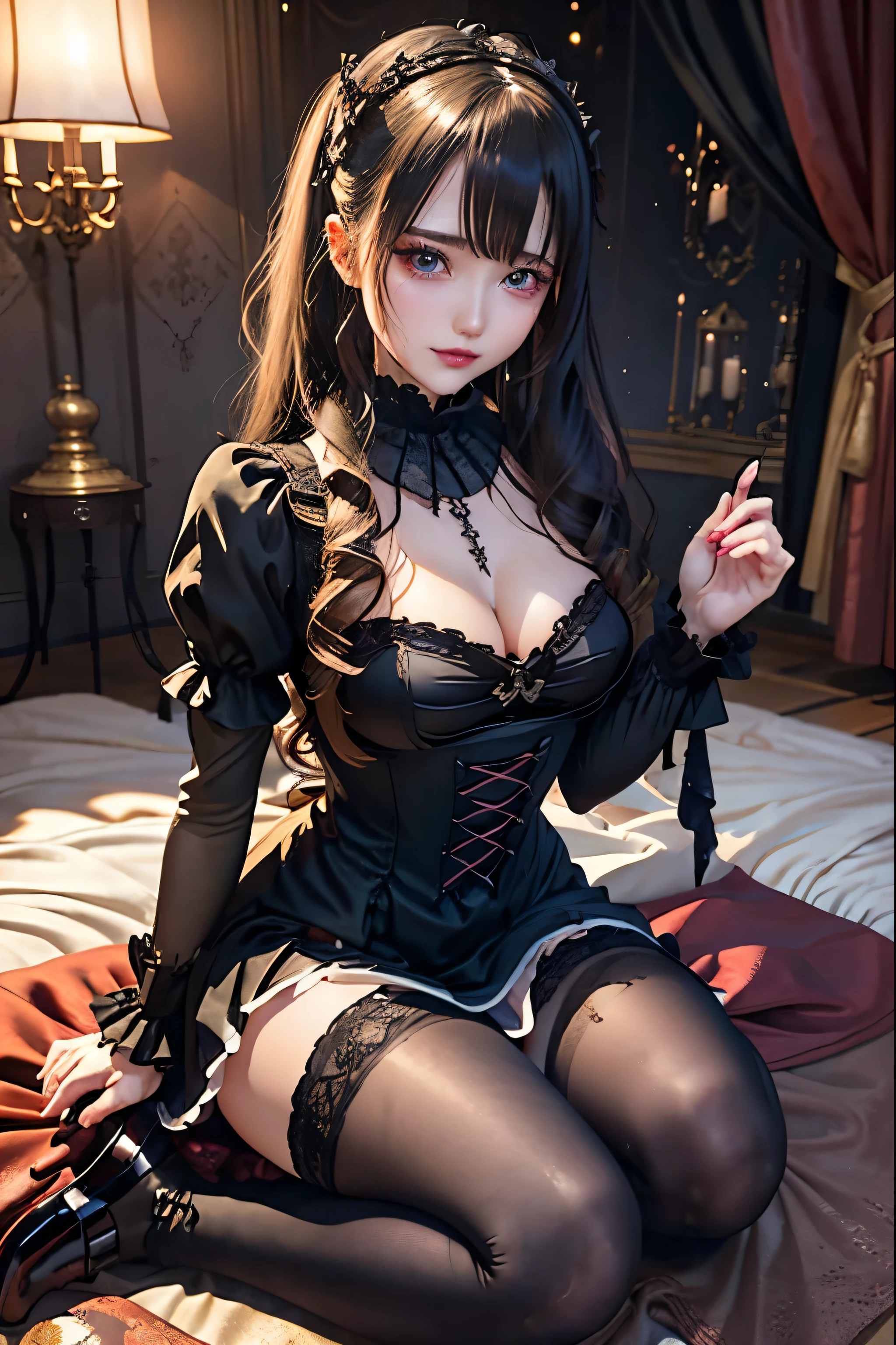 Hard Dark Gothic Makeup、Black dark eyeshadow、sad、Good skin radiance、Dark Gothicメイク、Dark smile、palace、The beauty of fragrance、24-years-old、Expression of intense sexual pleasure、Embarrassed look、Dark Gothic、Highest quality、Expression of sexual pleasure amid suffering、Drunk face、紫のMaid clotheysterious、Noble、sexy、Loving smile、Twin tail hair、Right blue eye, Left eye is red、Super tempting pose、Platform Heel Shoes、Heavy makeup、Gothic ta clothes、Silver Hair、Long Hair Straight Hair、Cute Gothic Loliress、Beautiful Face、elegant features、Attractive face、Stained glass is the background、Chest glistening with sweat、The room is dark、goth long dress、Bell Sleeves、Wizard Sleeve、Decadent look、Sexually excited expression、Glossy thighs wet with water、Thighs that are wet and shiny with oil、Background of a room full of roses、sad expression、Rose Maiden、The embroidery is pink、The dress has pink embroidery.、Thigh-high socks、Knee-high socks、Gentle expression、Dark black eyeshadow、Stained glass and rose background、thighs are a little thin、Female Duo、Female couple、dark church background、Stained glass、Black metal world、Dark Castle、Dark Room、Slender body、gothic long dress、Victorian dress、Small breasts、Hold the wine in your right hand、Hold the lantern in your left hand、pantyhose、The bed is covered with roses、Her thighs are shining with sweat、My body is wet and shiny、Lots of glitter on the thighs、sweating、My thighs are sticky from sweating、Sweat glistening on my thighs, The whole body is sweaty and shiny、I sweated a lot.、My thighs are sweaty、My thighs are wet、My thighs are shining with sweat、A lot of sweat glistening all over the body、Slender body、Put your head on the pillow、Sleeping on a bed、Beautiful legs、Stretching legs、Lie down in bed、Lie on your back in bed、