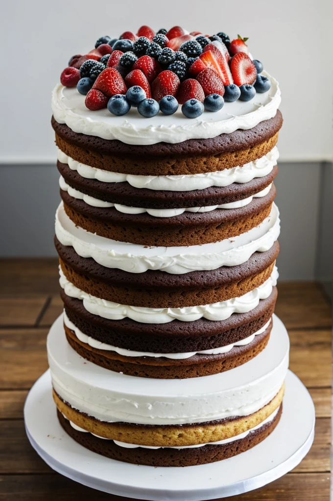 Make a 5-tier cake and reduce its portions 
