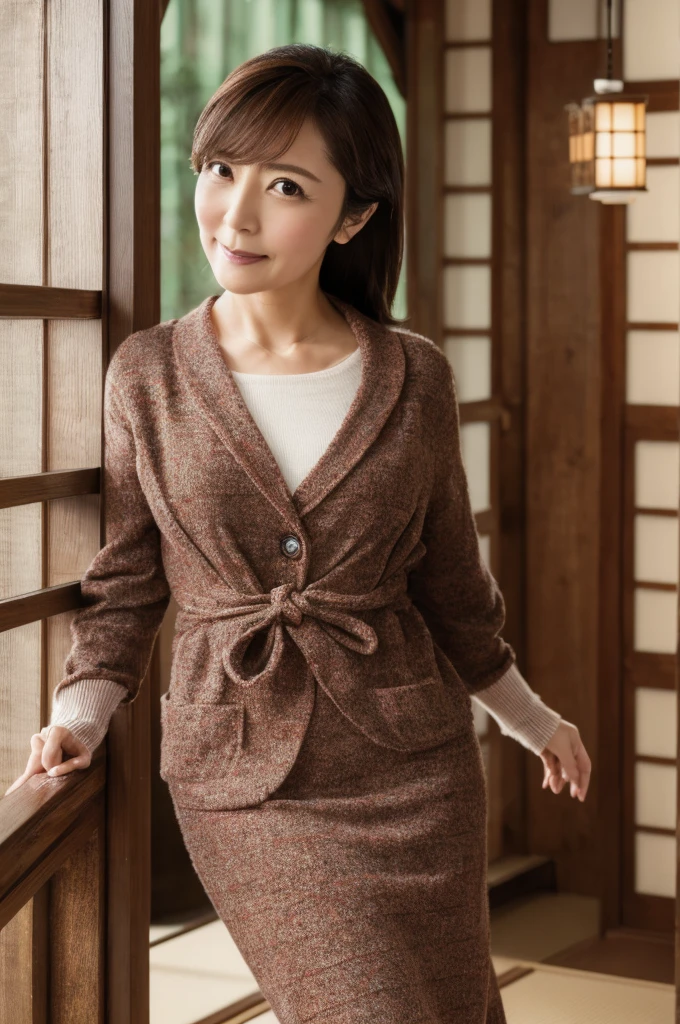 ((Highest quality)), ((masterpiece)), (detailed), Japanese,Mature Woman