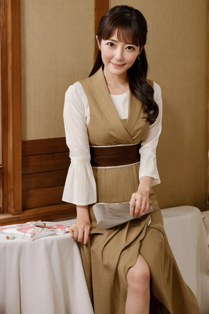 ((Highest quality)), ((masterpiece)), (detailed), Japanese,Mature Woman