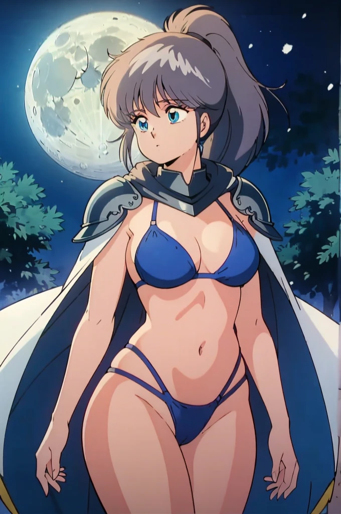 Madoka Ayukawa, (((Bikini Armor))), (((full nude))), (((nsfw))), (((no Panties))), Tabletop, (Highest quality: 1.2), (Super quality: 1.2), figure, (Very delicate and beautiful: 1.2), Film Angle, floating, (Beautiful detailing: 1.1), (Detail Light: 1.1), Film Light, Delicate Sky, woman, Gray Hair, blue eyes, (High Ponytail: 1.1), Cape, Glowing Eyes, (moon: 1.2), (moonlight: 1.1), Starry Sky, (Light Particles: 1.1), fog , Snow Painting, sketch, flowering