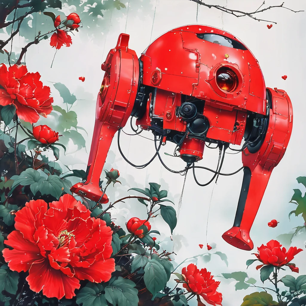 bright red
