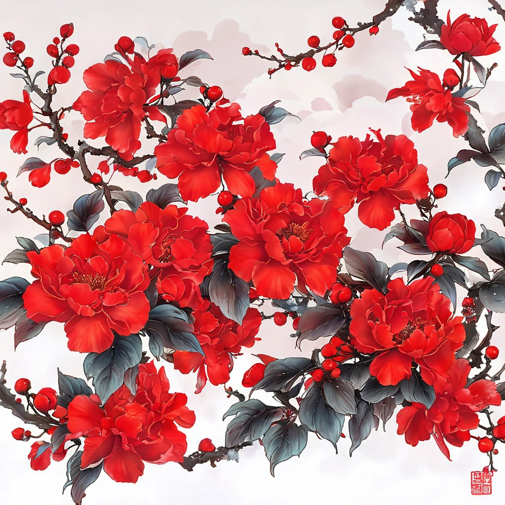 bright red