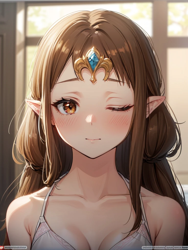 (((sitting sideways))),(((Overhead Shot))),(Expressionless),((((Portrait of a woman alone)))))),((Sitting)),((alone)),((Exposed shoulders)),Anime art style,masterpiece,(Highest quality), (Super detailed),(Very delicate and beautiful),(alone),(detailedな顔と目),Beautiful eyes like jewels,(Very beautiful mature woman),(((Mature Woman,Queen))),((close up of face))),((Long Straight Hair)),,Cleavage,(bed),lengthｰgloves,((((side angle)))),((((Adult Expressions)))),((((Beautiful Face)))),(((()))),((bed)),(((Long Hair)))),((((Straight hair)))),((Cleavage)),((((Dark brown hair)))),Princess Zelda,((chest is slightly exposed)), ((Highest quality)),,(Very detailed) ,((White Bikini)),((hair ornaments)),Brown Hair,((Delicate portraits)),, ((Highest quality)), (Very detailed),((detailed)),(((pray))),Nintendo, The Legend of Zelda),,((alone)), ((Highest quality)), (Very detailed), ((((4K quality)))