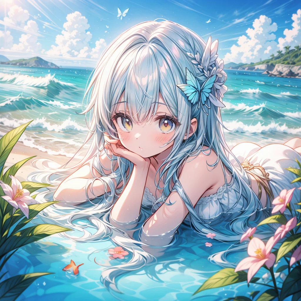 ★★★、🦋、🌷、🎀、🌊 、🐬