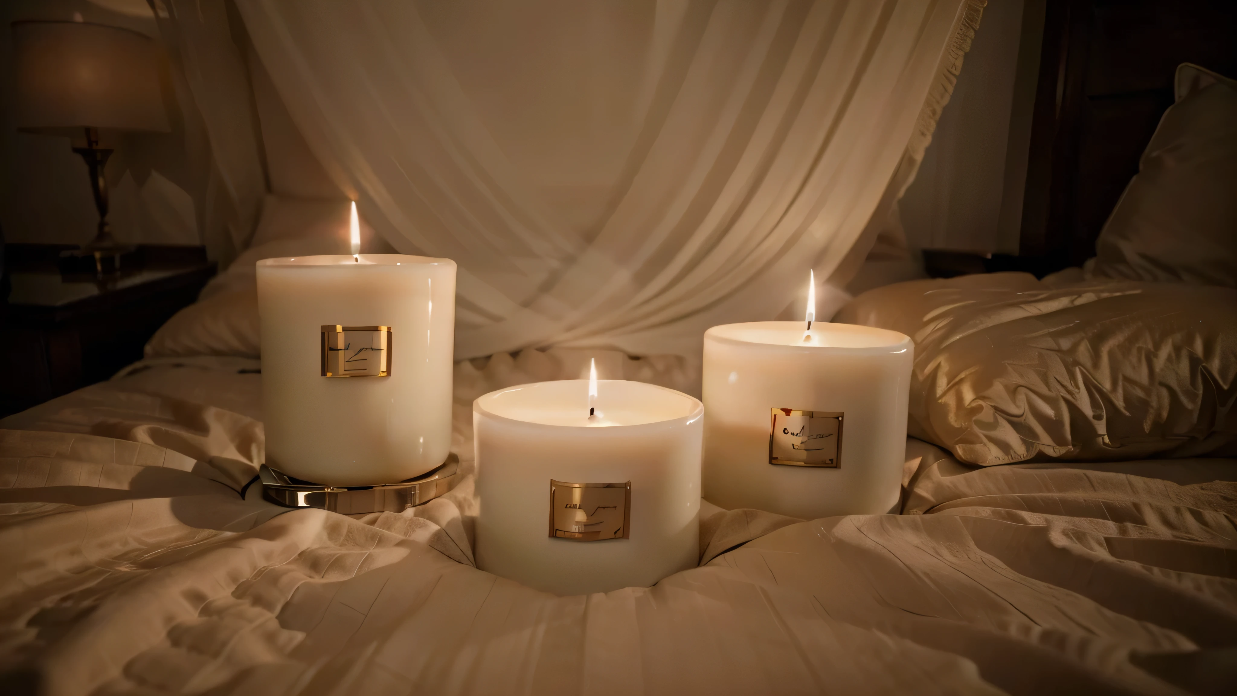 candle luxury bedroom８K RAW Photography　