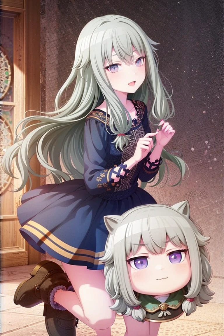 masterpiece、Best image quality、Face the camera、Fluffy hair、Delicate eyes、Adorable, 最high quality、Mature Girl、1 person、smile、masterpiece, Most detailed, high quality、Shiny Hair、Very fine and beautiful bright eyes、nose blush、Very detailed, clear and beautiful face, Awards, (Anatomically correct)、During a walk