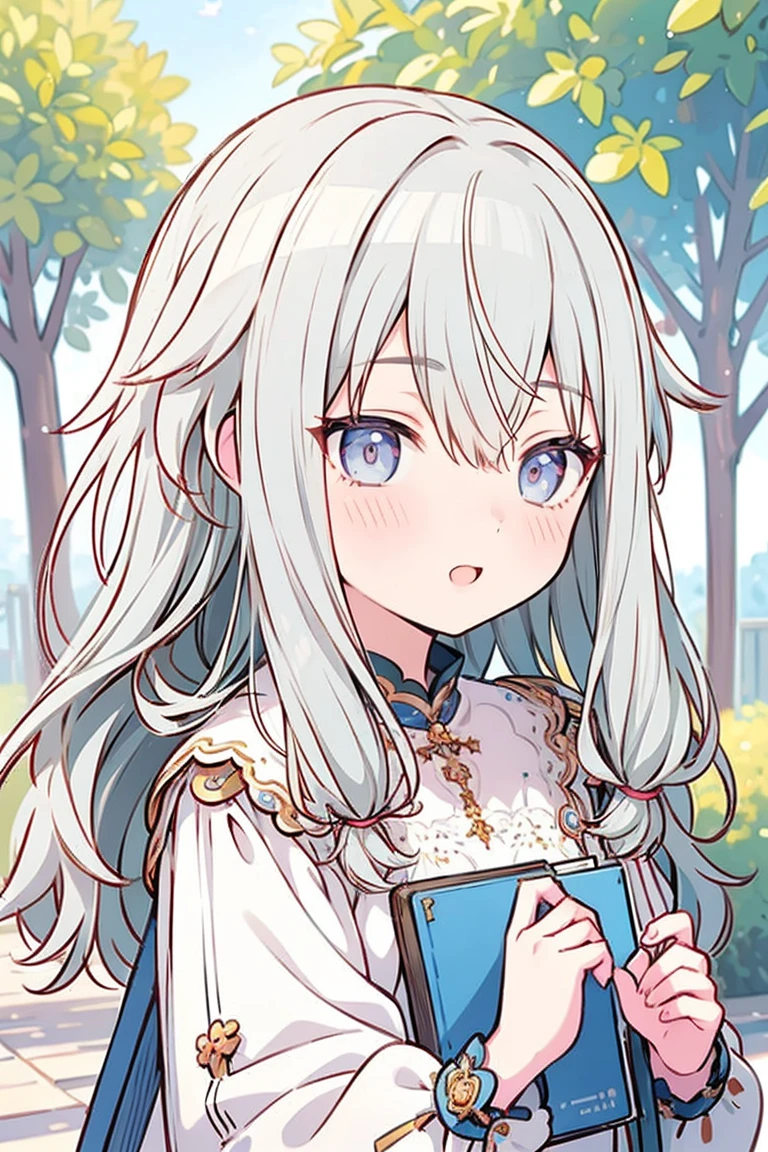 masterpiece、Best image quality、Face the camera、Fluffy hair、Delicate eyes、Adorable, 最high quality、Mature Girl、1 person、smile、masterpiece, Most detailed, high quality、Shiny Hair、Very fine and beautiful bright eyes、nose blush、Very detailed, clear and beautiful face, Awards, (Anatomically correct)、During a walk