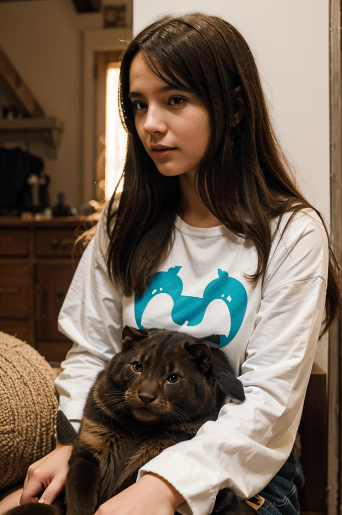 Illustration of a girl who talks to animals 