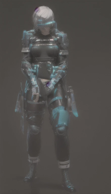 ((The best quality)), ((Masterpiece)), (Very detailed:1.3), ..............3D, beautiful (Cyberpunk:1.3) hacker woman, short hairstyle,short hair, Return to viewer, Thick hair, Operating computer terminal, head mounted display, computer server, LCD screen, fiber optic cable, Company logo, HDR (High Dymanic Range), ray tracing, NVIDIA RTX, super resolution, Unreal 5, Subsoil Scatter, PBR texture, Post-processing, Anisotropic filtering, depth of field, maximum sharpness and sharpness, Multilayer textures, Albedo y Highlight Maps, Surface shading, Accurate simulation of light-material interactions, perfect proportions, octane rendering, duotone lighting, Low ISO, white balance, rule of thirds, wide opening, 8K RAW, efficient sub-pixels, sub-pixel convolution, glow particles, dynamic pose