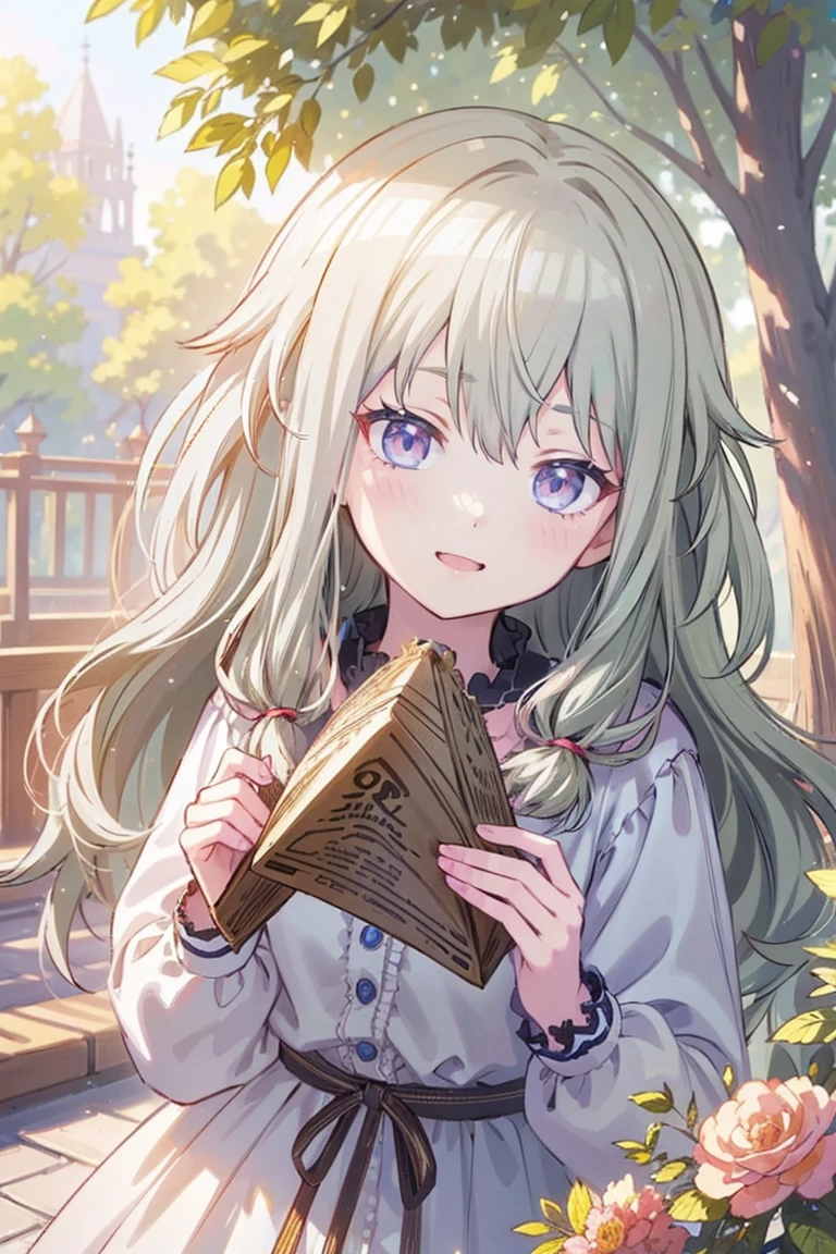 masterpiece、Best image quality、Face the camera、Fluffy hair、Delicate eyes、Adorable, 最high quality、Mature Girl、1 person、smile、masterpiece, Most detailed, high quality、Shiny Hair、Very fine and beautiful bright eyes、nose blush、Very detailed, clear and beautiful face, Awards, (Anatomically correct)、During a walk