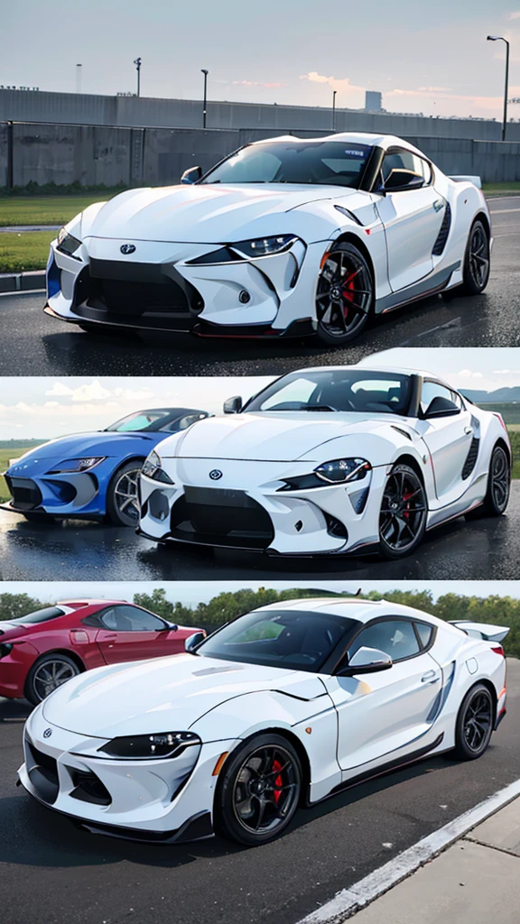 ((best quality)), ((masterpiece)), (detailed), Toyota Supra, Female, Mommy, 30 Year old, white.
