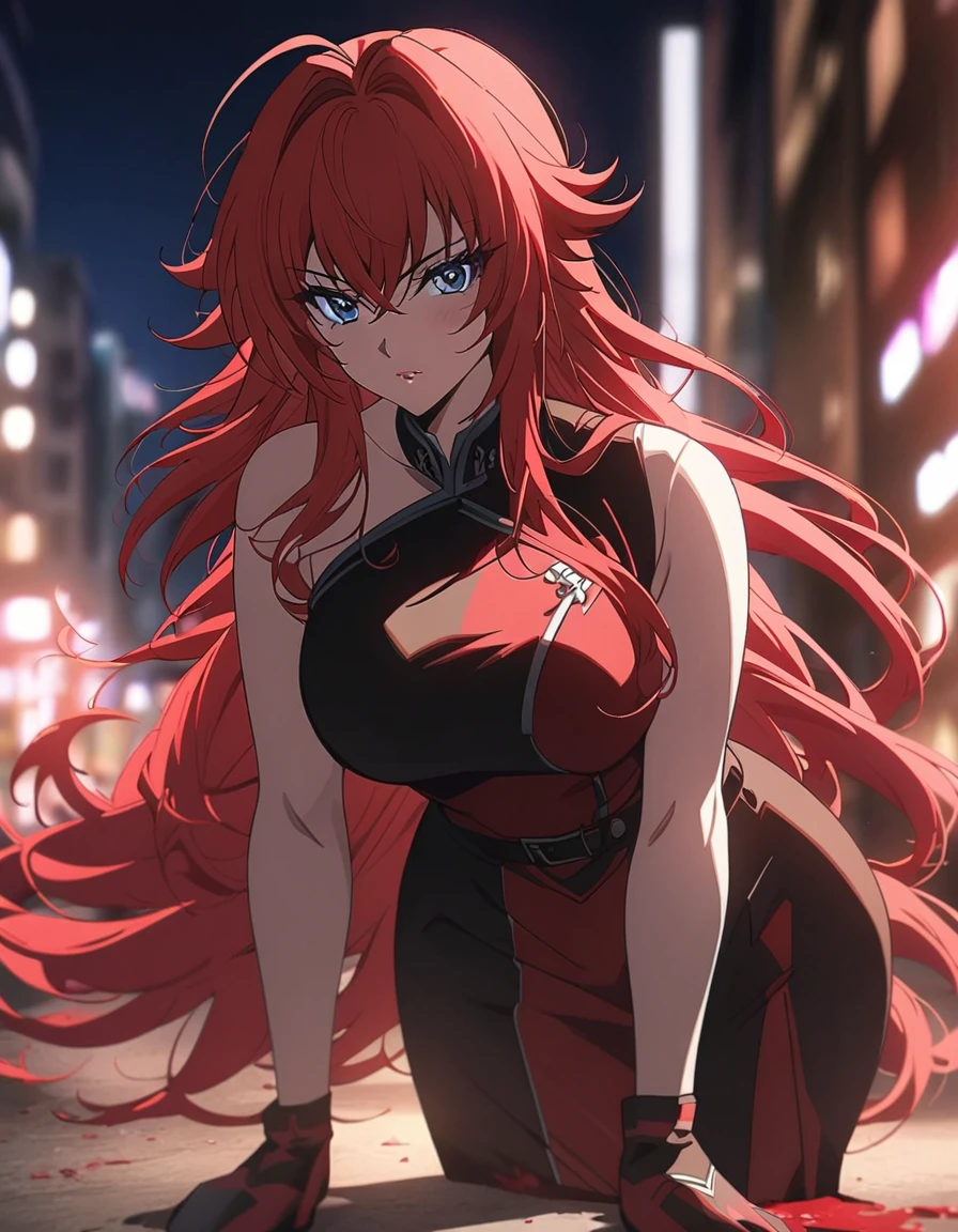 a close up of a person in a uniform with long red hair, erza scarlet as a real person, rias gremory, female anime character, anime girl named lucy, best anime character design, she has red hair, seductive anime girl, anime character, with red hair, anime best girl, with long red hair, anime woman fullbody art