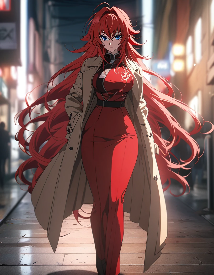 a close up of a person in a uniform with long red hair, erza scarlet as a real person, rias gremory, female anime character, anime girl named lucy, best anime character design, she has red hair, seductive anime girl, anime character, with red hair, anime best girl, with long red hair, anime woman fullbody art