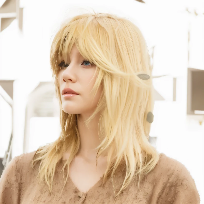 Changes her hair to blonde