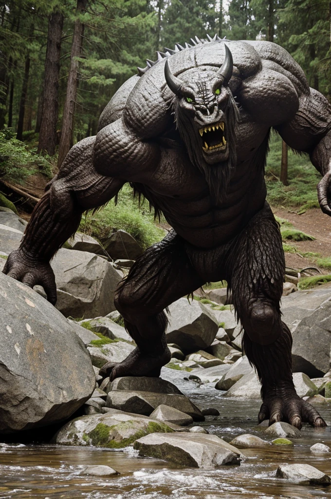 Monster made of rock