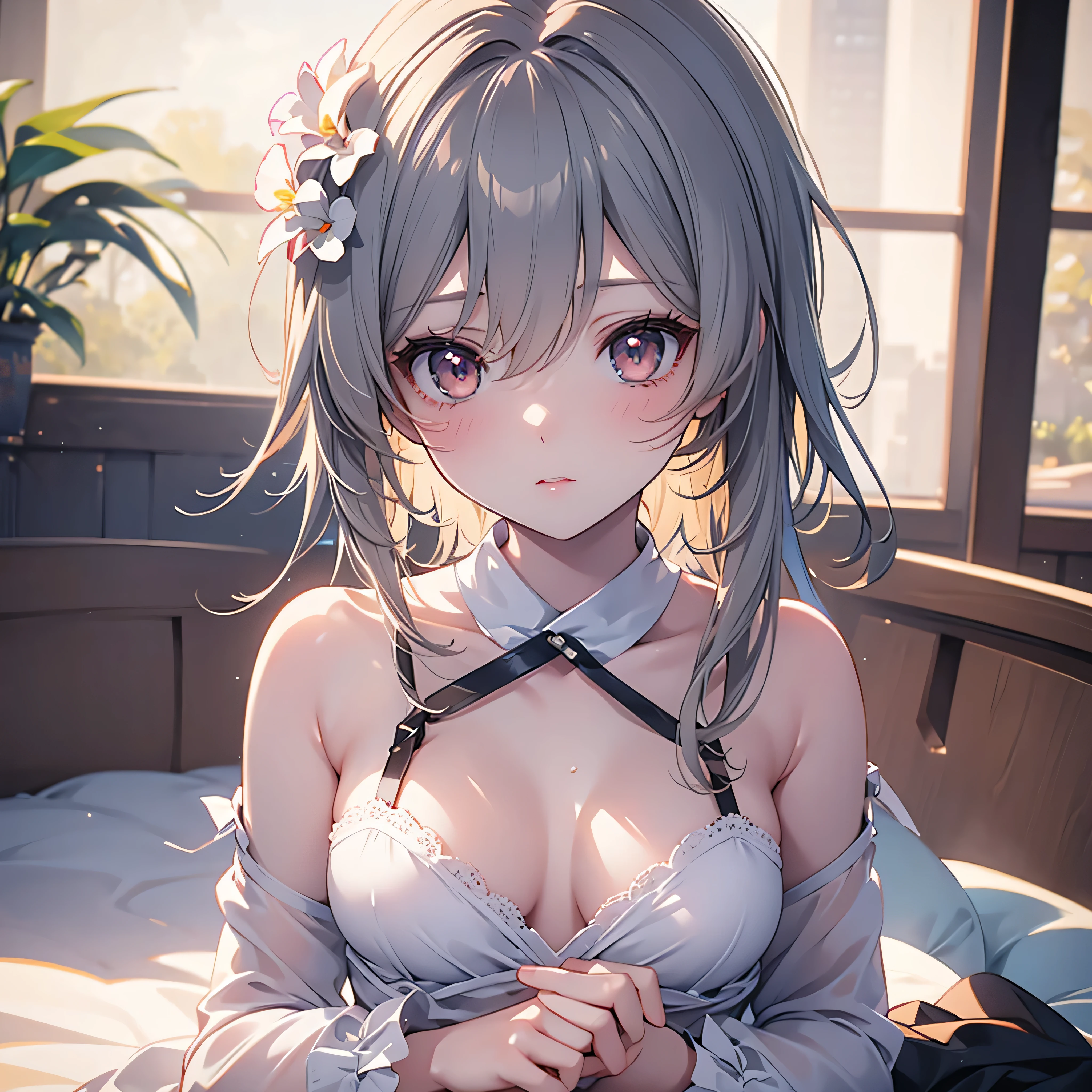 anime girl, realistic shadows, detailed skin, very small breasts, very detailed, 8k highly detailed face, perfect face shape, full perfect lips, perfect nose, correct beautiful eyes, watching viewer, masterpiece, best quality, single girl, no bra, no panty, solo